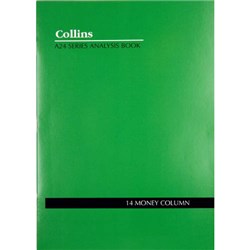 Collins Account A24 Series A4 14 Money Column Green